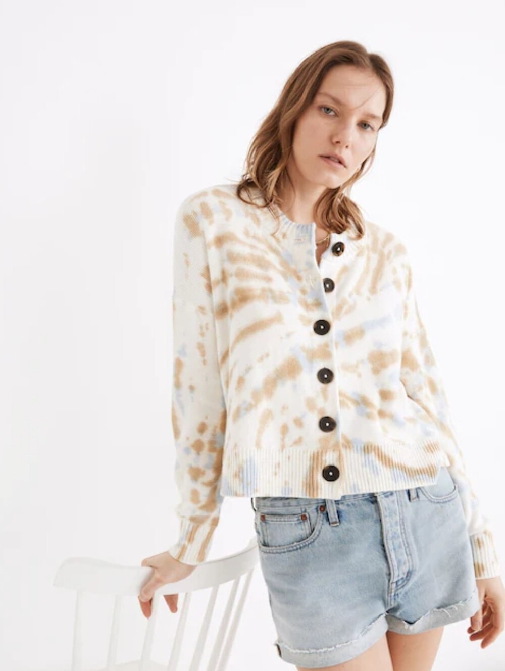 Madewell Tie-Dye Broadway Cardigan Sweater Size XL NWOT